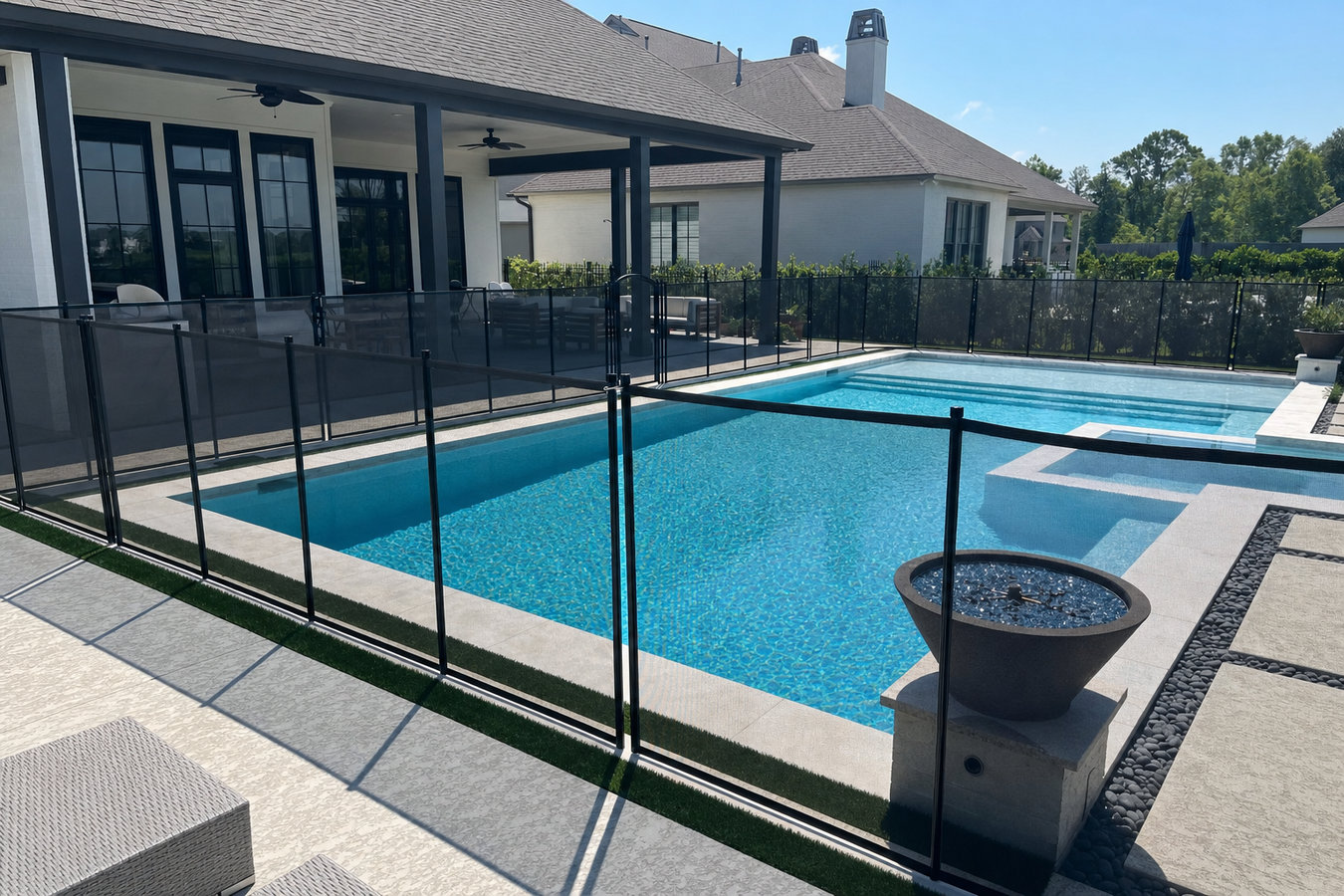 Pool fence installation